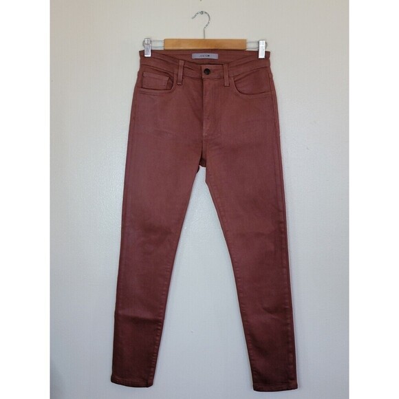 Joe’s Skinny Jeans Womens Size 28 Rust Brown Coated Saddleback High Rise Denim - Picture 11 of 11
